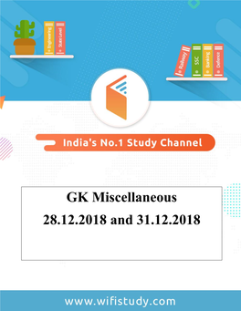 GK Miscellaneous 28.12.2018 and 31.12.2018