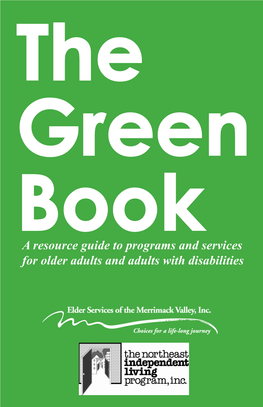 A Resource Guide to Programs and Services for Older Adults and Adults with Disabilities