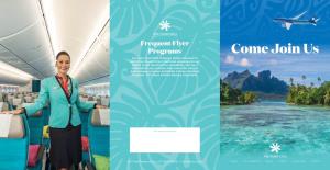 Come Join Us Our Own Club Tiare Program Allows Travelers to Earn Miles Toward Free Travel and Upgrades on Our ﬂights to Our Destinations Worldwide