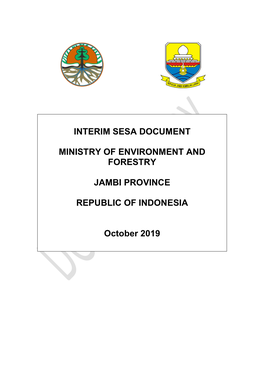 Interim Sesa Document Ministry of Environment