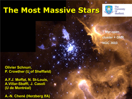 The Most Massive Stars