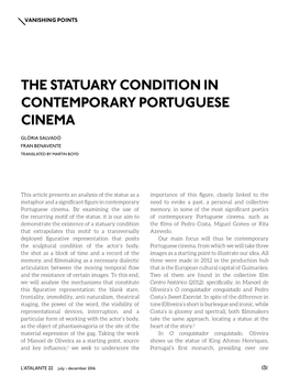 The Statuary Condition in Contemporary Portuguese Cinema