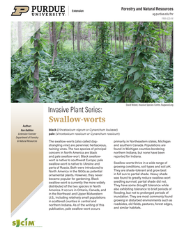 Invasive Plant Series: Swallow-Worts FNR-620-W