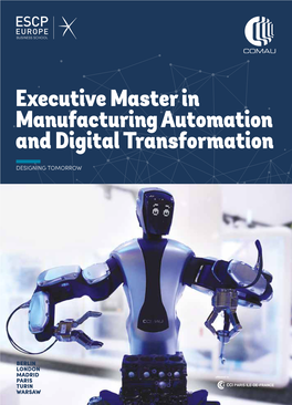 Executive Master in Manufacturing Automation and Digital Transformation