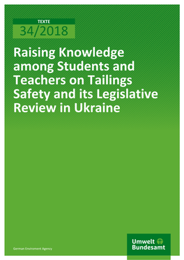 Raising Knowledge Among Students and Teachers on Tailings Safety and Its Legislative Review in Ukraine