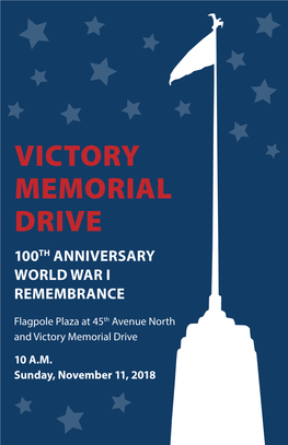 Victory Memorial Drive 100Th Anniversary World War I Remembrance