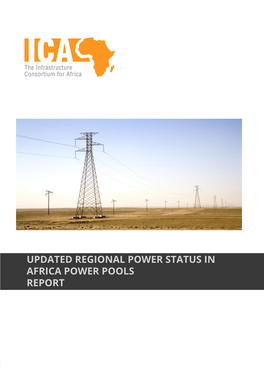 Updated Regional Power Status in Africa Power Pools Report