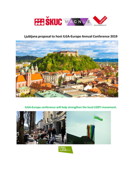Ljubljana Proposal to Host ILGA-Europe Annual Conference 2019