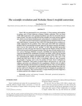 The Scientific Revolution and Nicholas Steno's Twofold Conversion