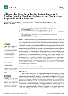 A Knowledge-Based Cognitive Architecture Supported by Machine Learning Algorithms for Interpretable Monitoring of Large-Scale Satellite Networks