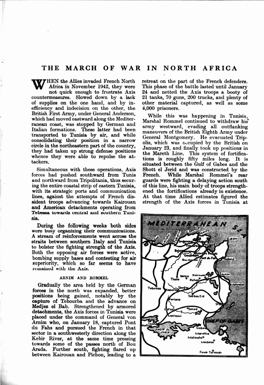 The March of War in North Africa