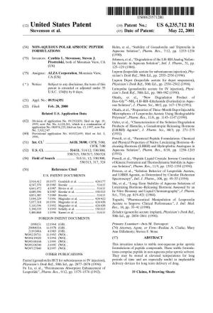 (12) United States Patent (10) Patent No.: US 6,235,712 B1 Stevenson Et Al