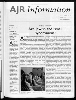 Are Jewish and Israeli Synonymous?