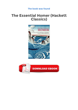 The Essential Homer (Hackett Classics) Books