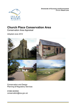 Church Place Conservation Area Conservation Area Appraisal