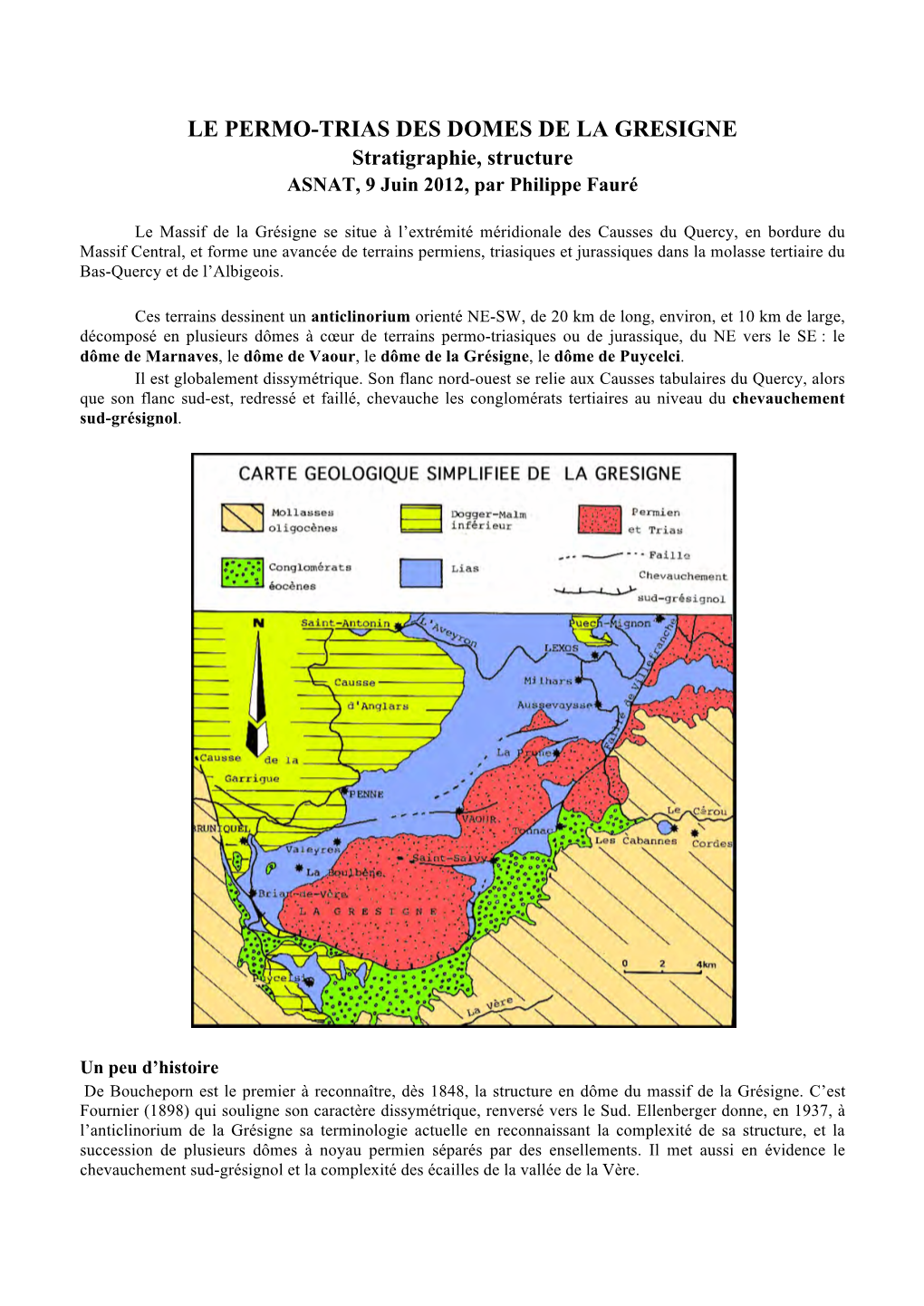 Le Permo-Trias Des Dômes Du Massif De La Grésigne