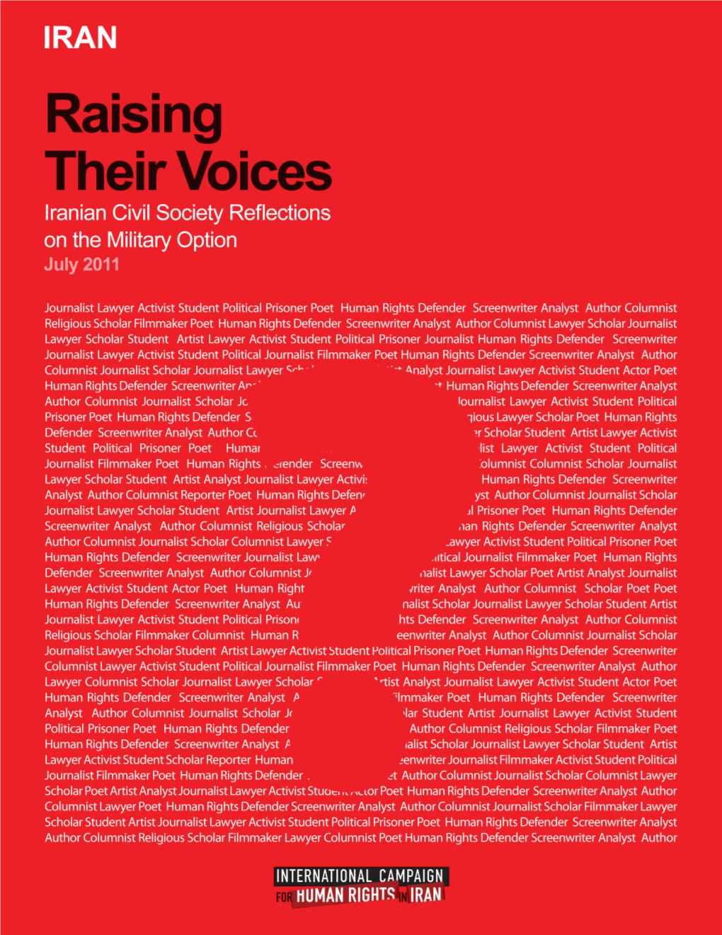 Raising Their Voices: Iranian Civil Society Reflections on the Military Option