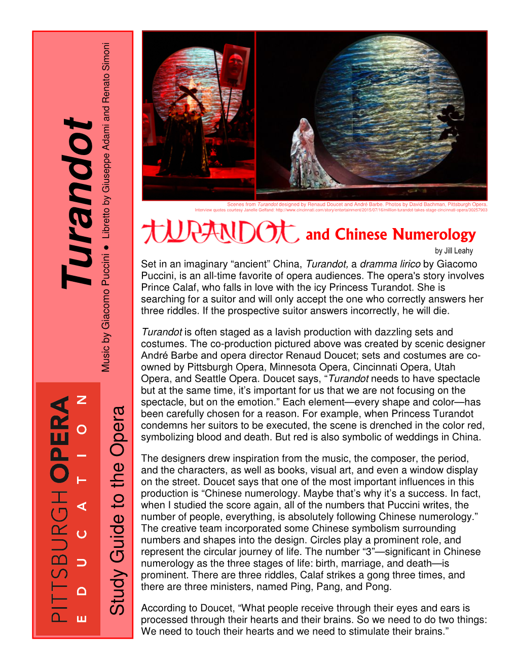 Study Guide for Turandot