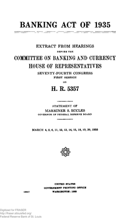 Banking Act of 1935