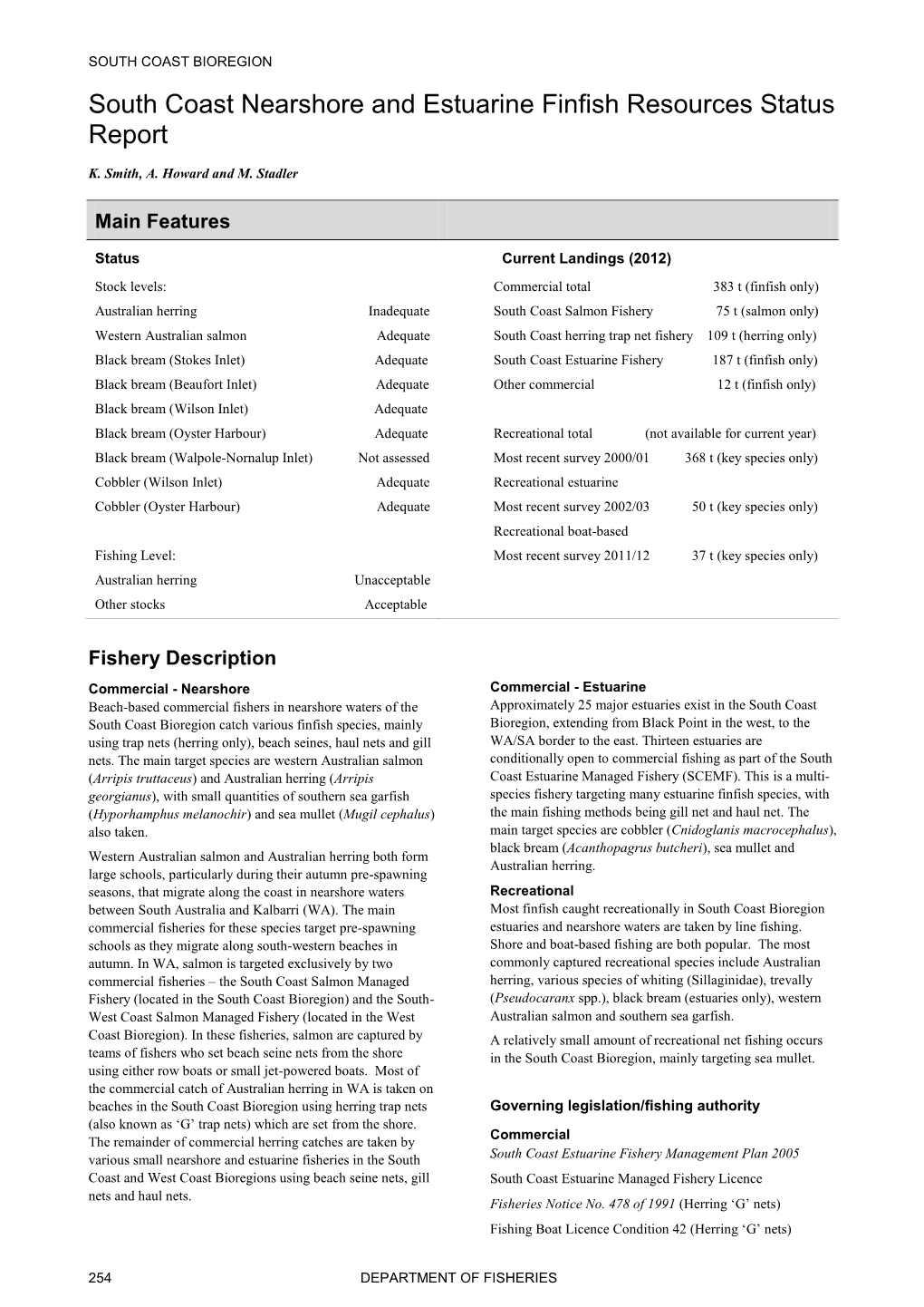 State of Fisheries Report