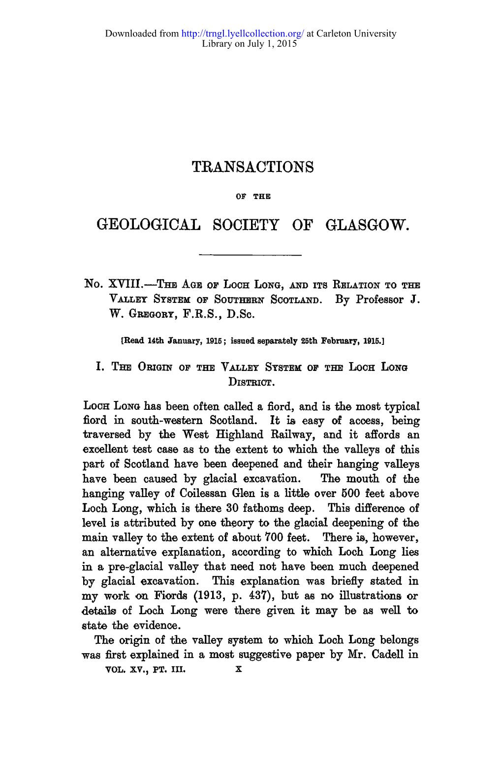Transactions Geological Society of Glasgow
