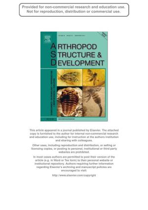Arthropod Structure & Development 39
