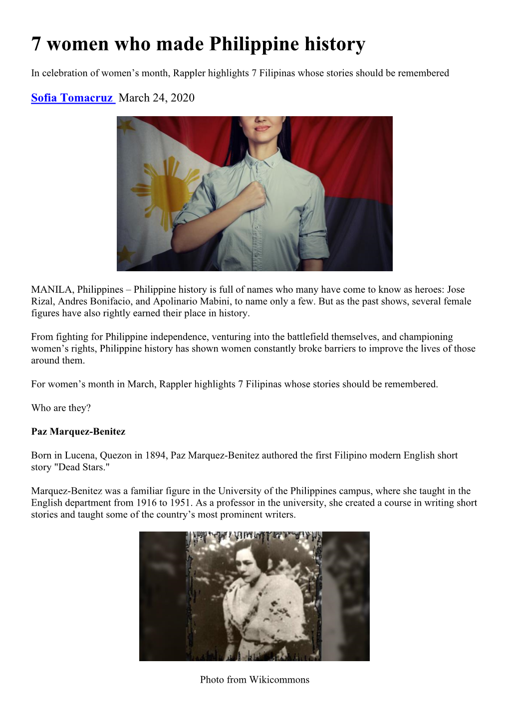 7 Women Who Made Philippine History 