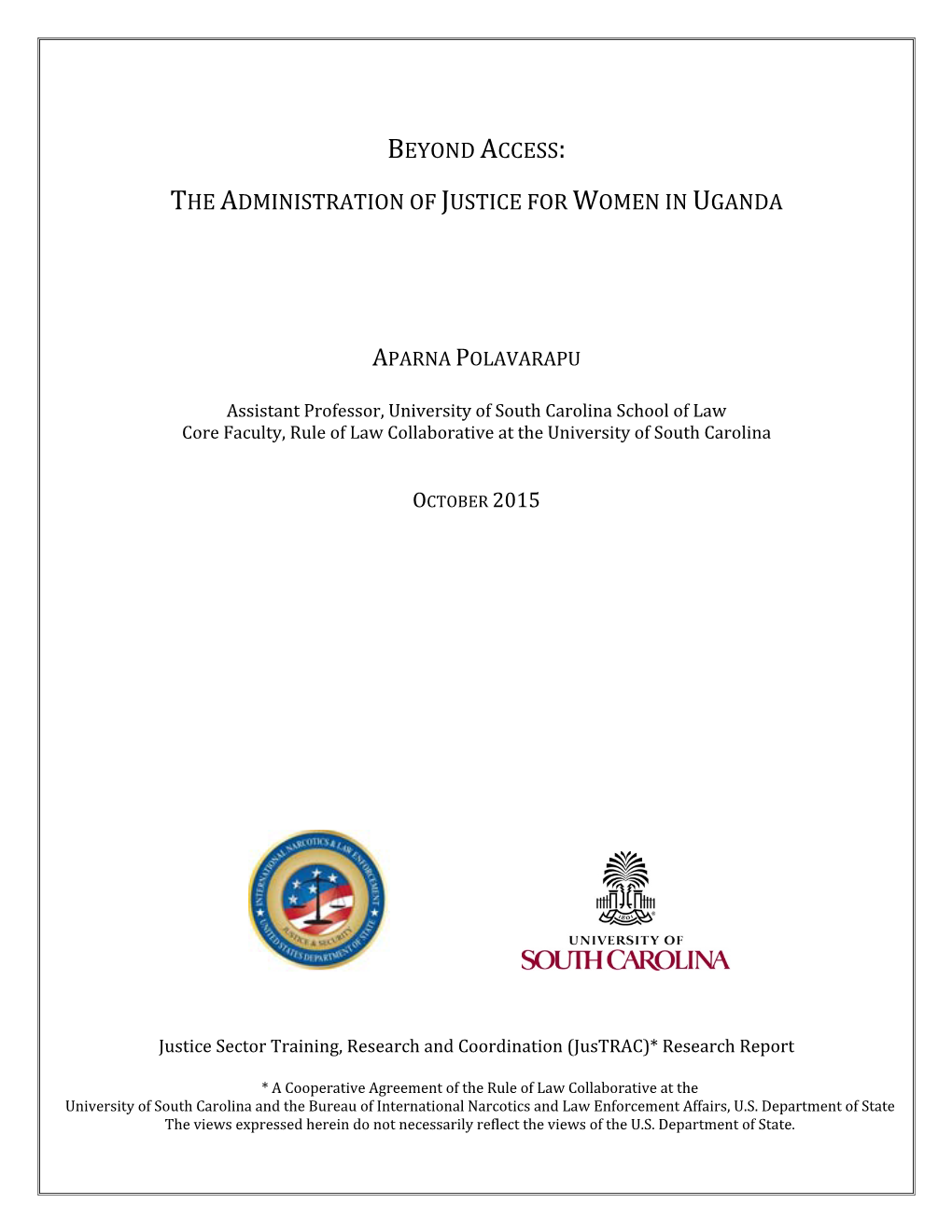 The Administration of Justice for Women in Uganda