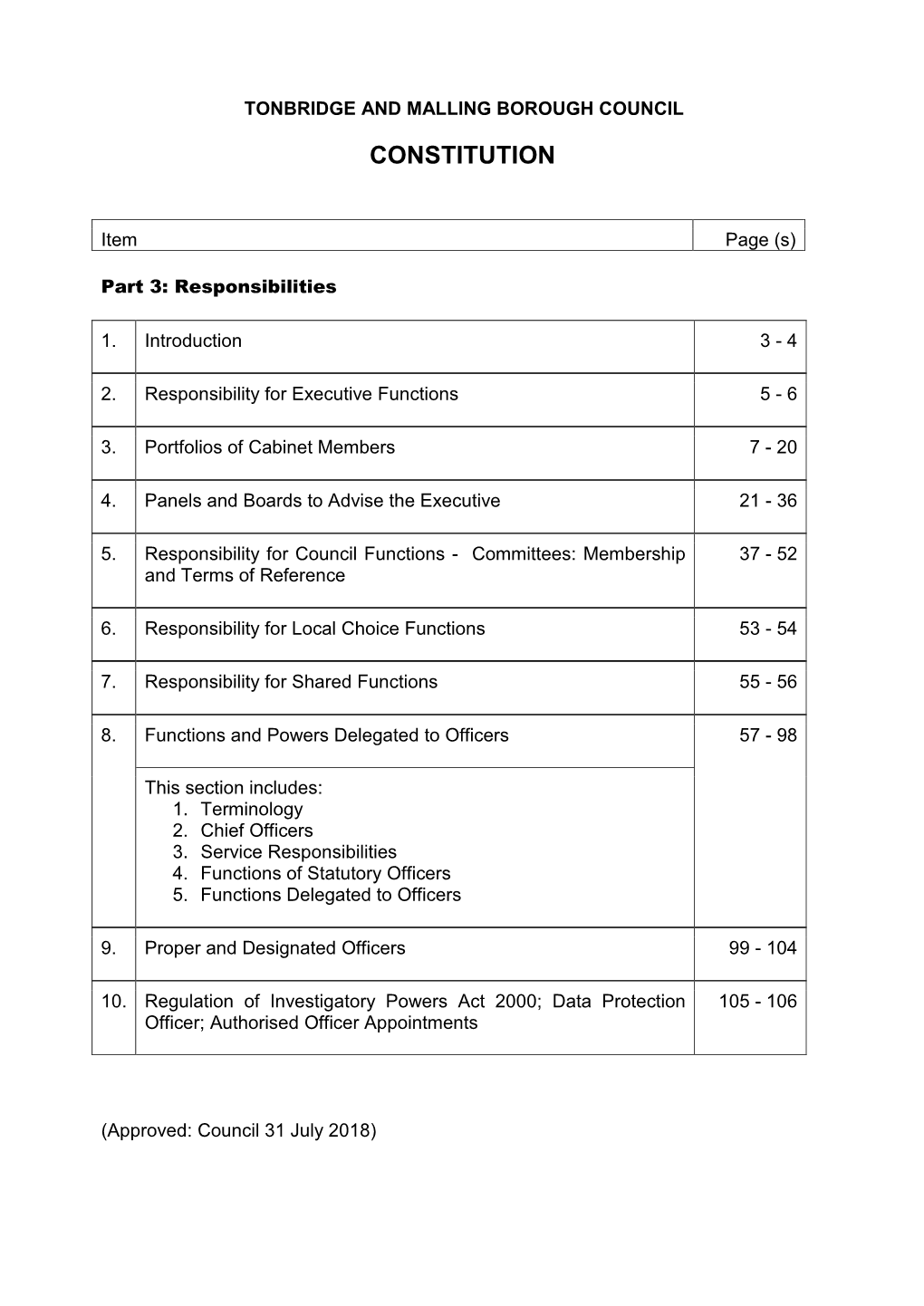 Agenda Document for Constitution Review Group, 01/08/2018 00:03