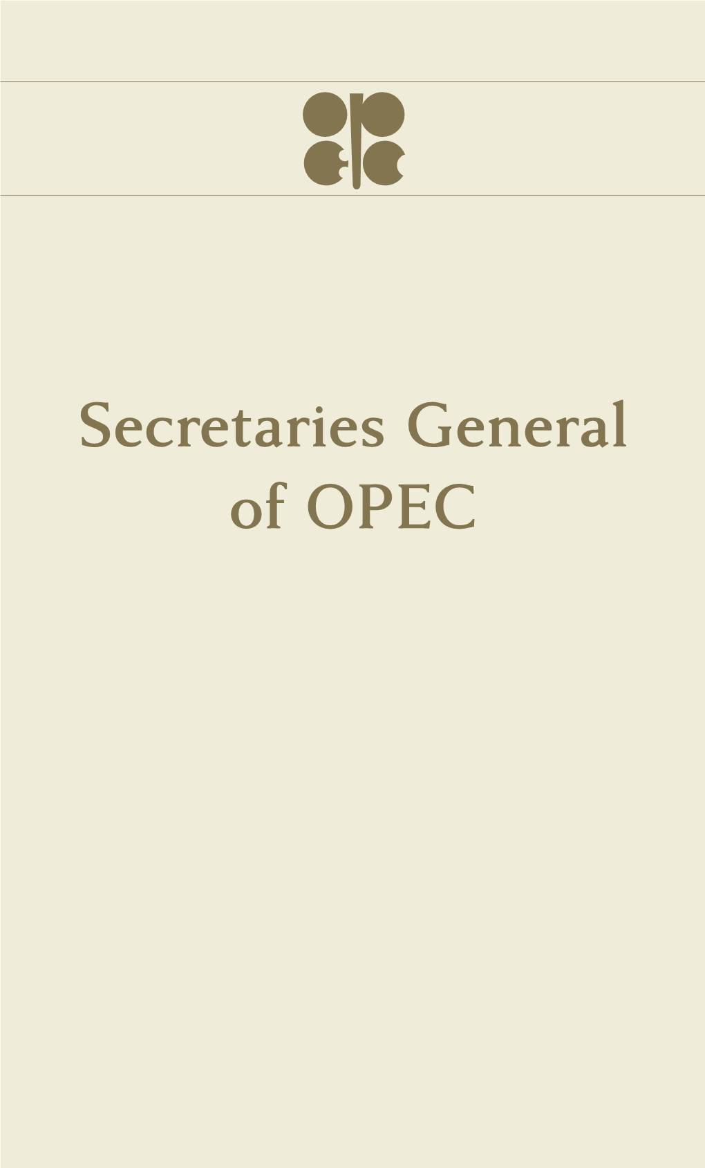 Secretaries General of OPEC