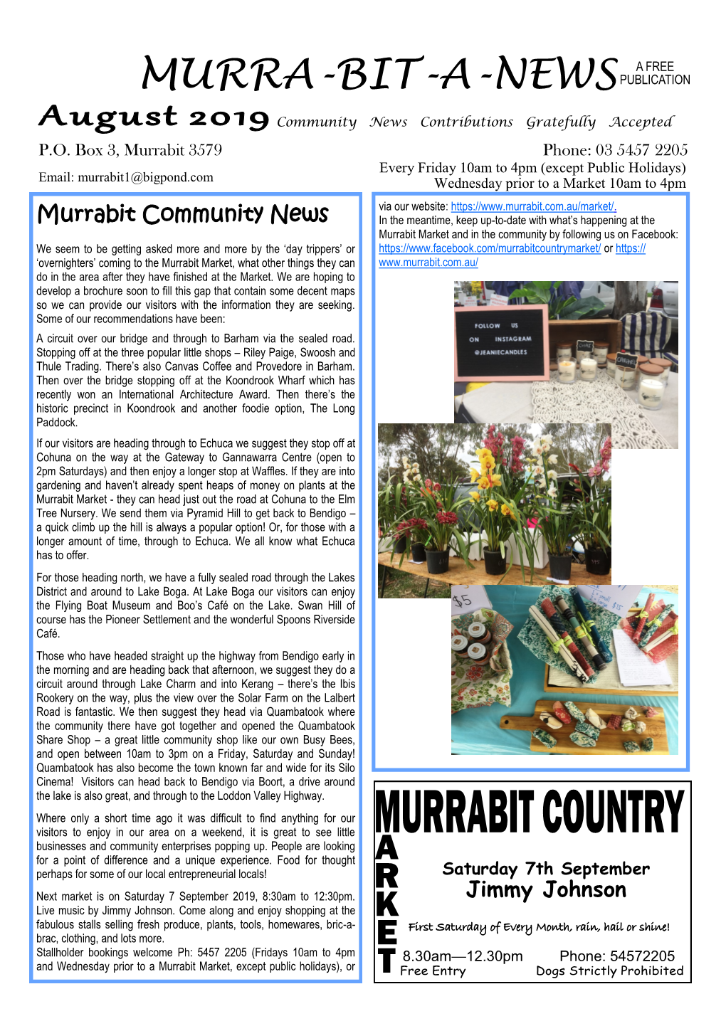 Murrabit Community News Jimmy Johnson