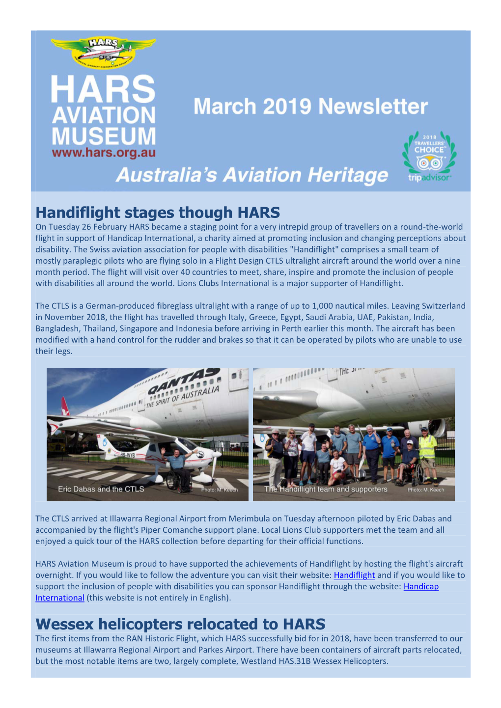 Handiflight Stages Though HARS Wessex Helicopters Relocated To