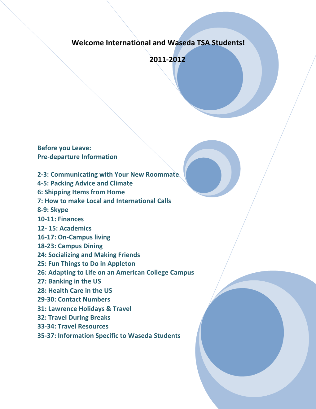 International and Waseda TSA Students!