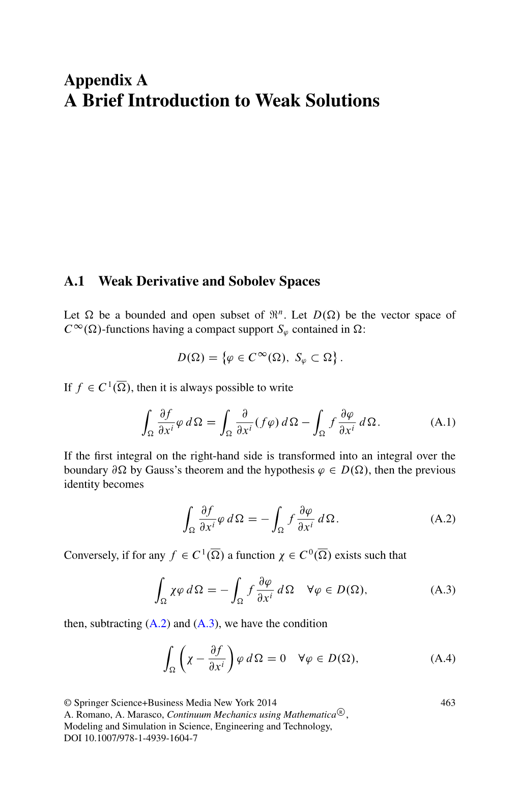 A Brief Introduction to Weak Solutions