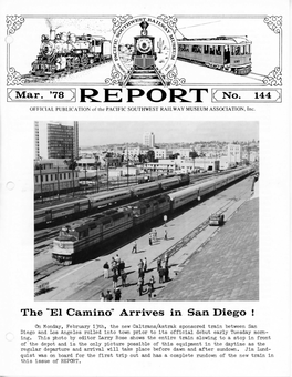 RORT K No. 144) the "El Camino"