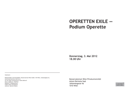 Podium Operette