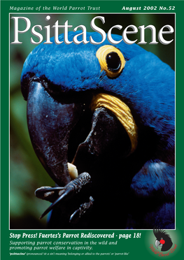 Fuertes's Parrot Rediscovered