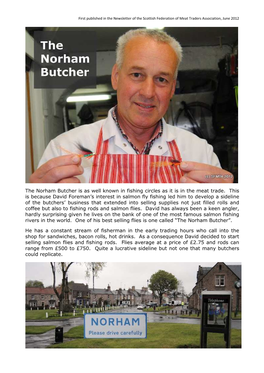 The Norham Butcher Is As Well Known in Fishing Circles As It Is in the Meat Trade