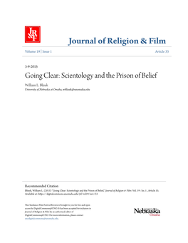 Going Clear: Scientology and the Prison of Belief William L