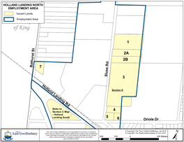 NORTH EMPLOYMENT AREA Vacant Lands Towemnplosyhmiepnt Area of King