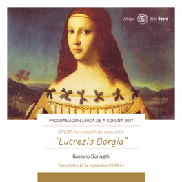 “Lucrezia Borgia”