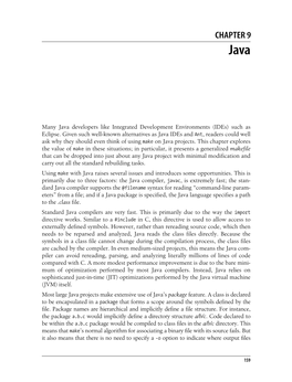 Chapter 9: Java