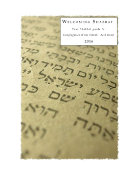 Shabbat Guide To