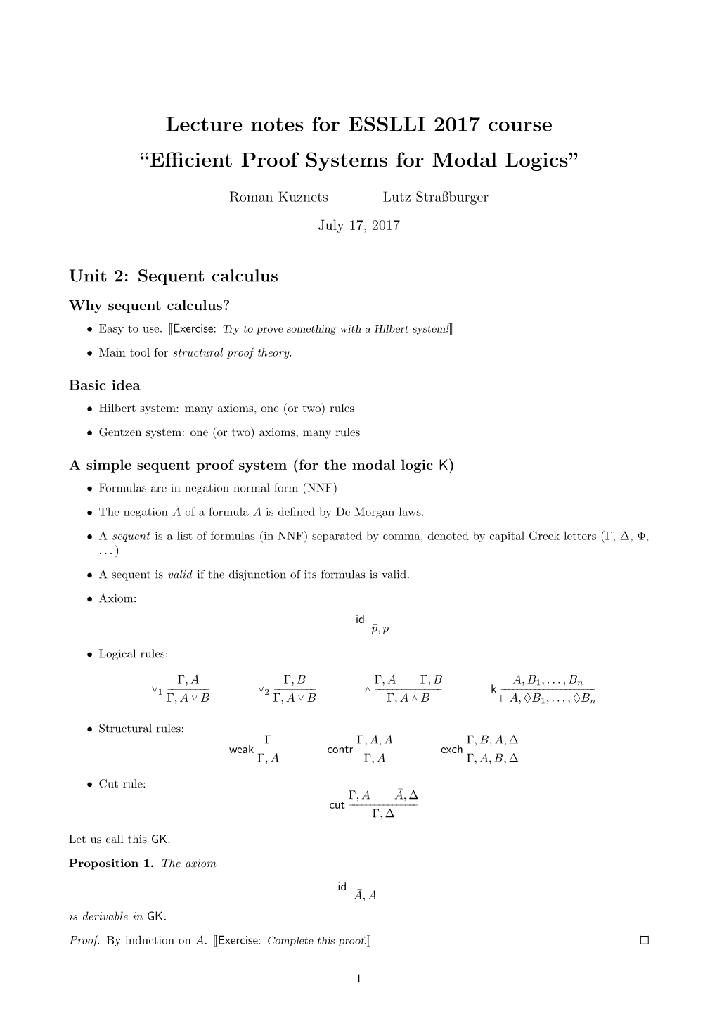 Efficient Proof Systems for Modal Logics