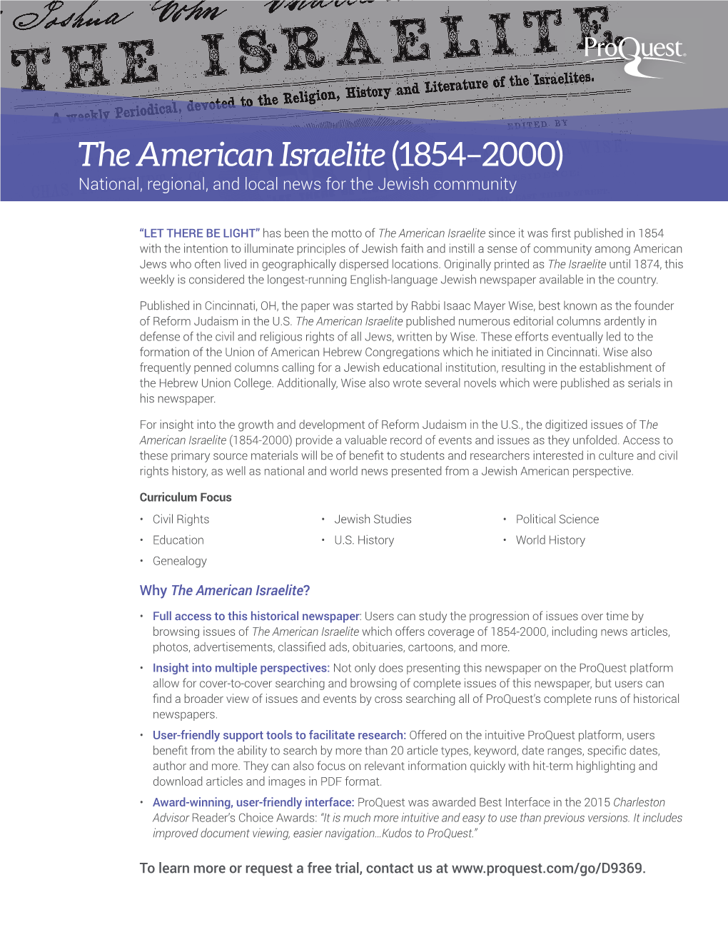 The American Israelite(1854–2000)