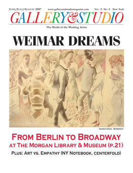 Weimar Dreams