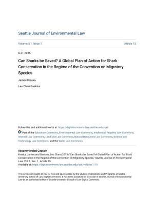 Can Sharks Be Saved? a Global Plan of Action for Shark Conservation in the Regime of the Convention on Migratory Species