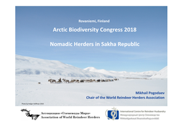Arctic Biodiversity Congress 2018 Nomadic Herders in Sakha Republic