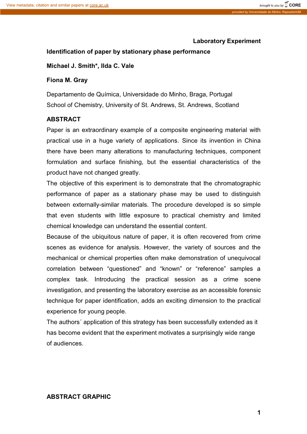 Paper Source Identification by Stationary Phase Performance