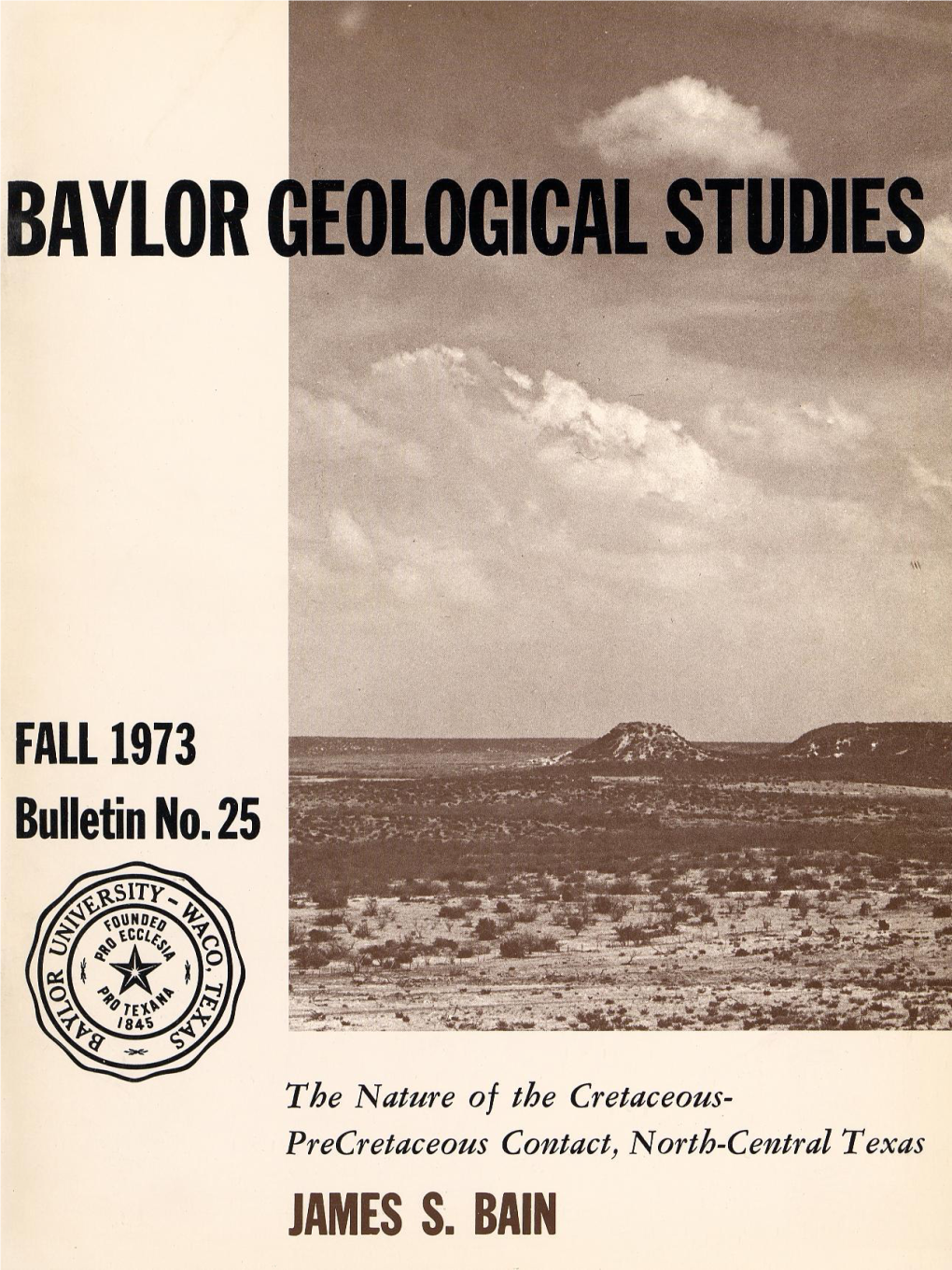 Baylor Geological Studies